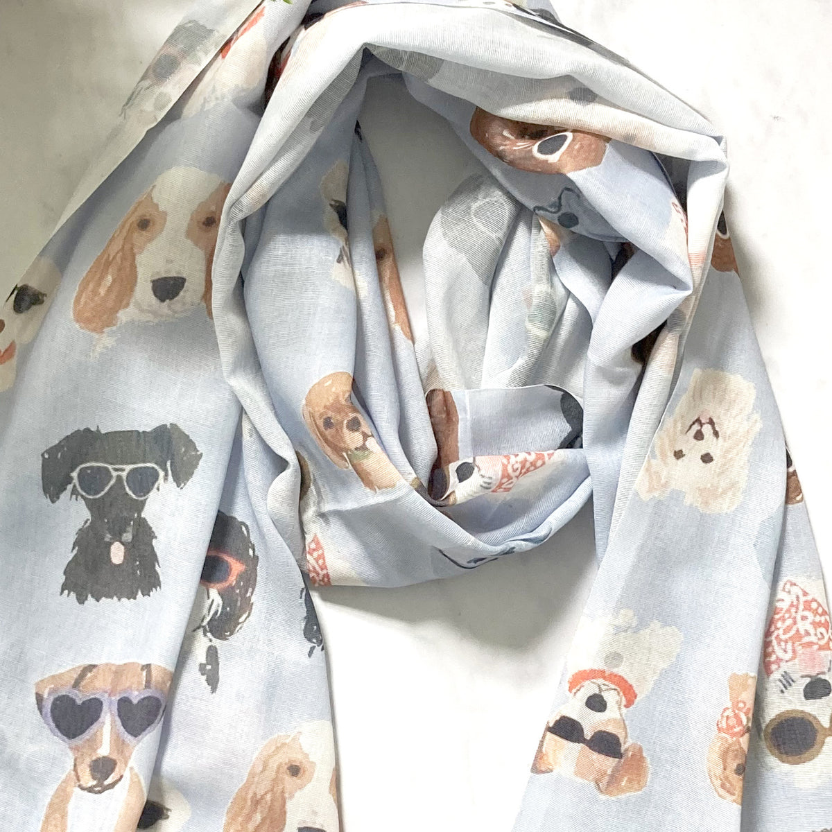 Dog Print Scarf