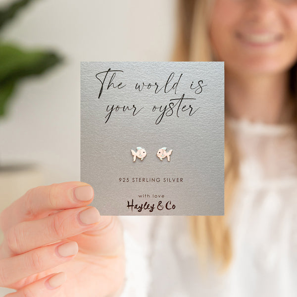 Fish Sterling Silver Earrings