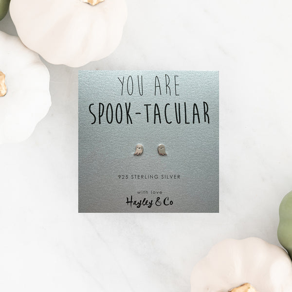 Halloween Ghost Sterling Silver Earrings