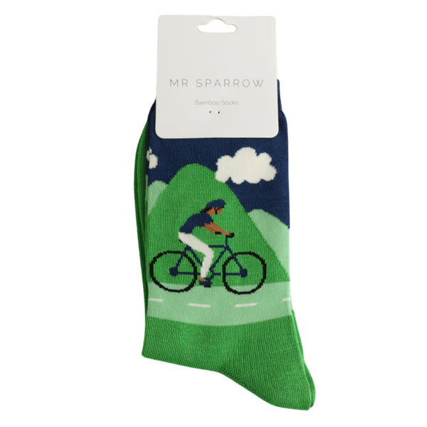 Mountain Bike Mens Bamboo Socks
