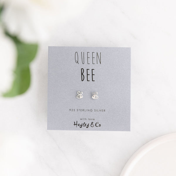 Queen Bee Sterling Silver Earrings
