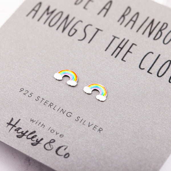 Rainbow Sterling Silver Earrings