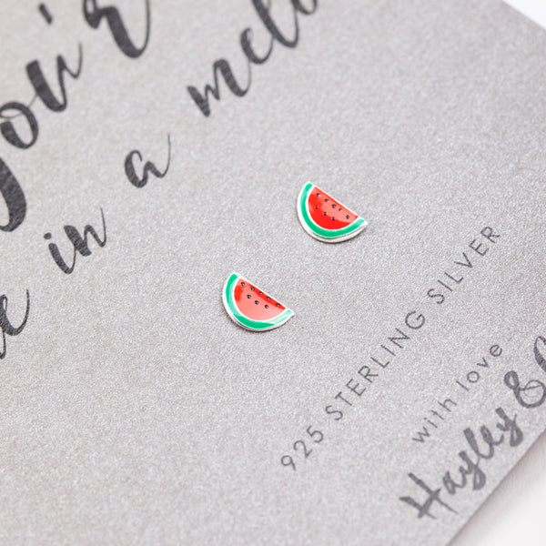 watermelon earrings