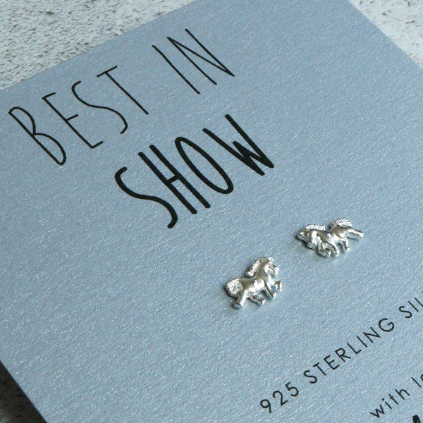 Horse Sterling Silver Earrings