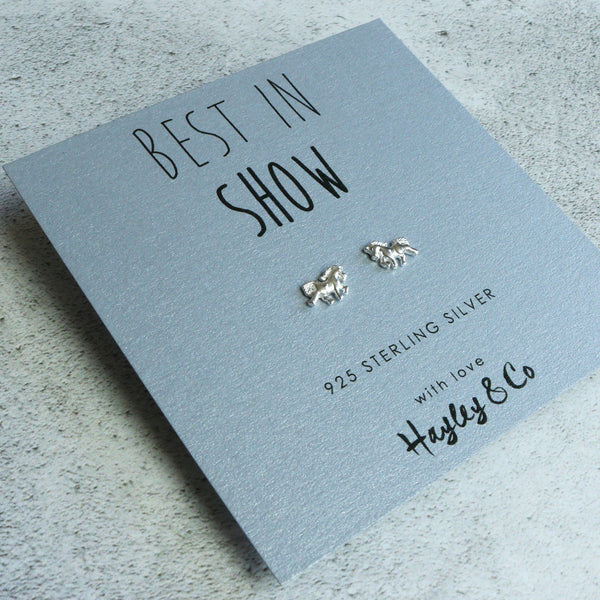 Horse Sterling Silver Earrings
