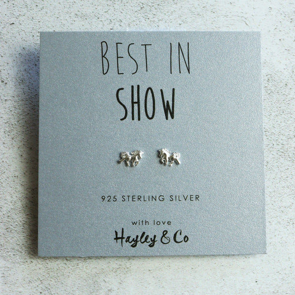 Horse Sterling Silver Earrings