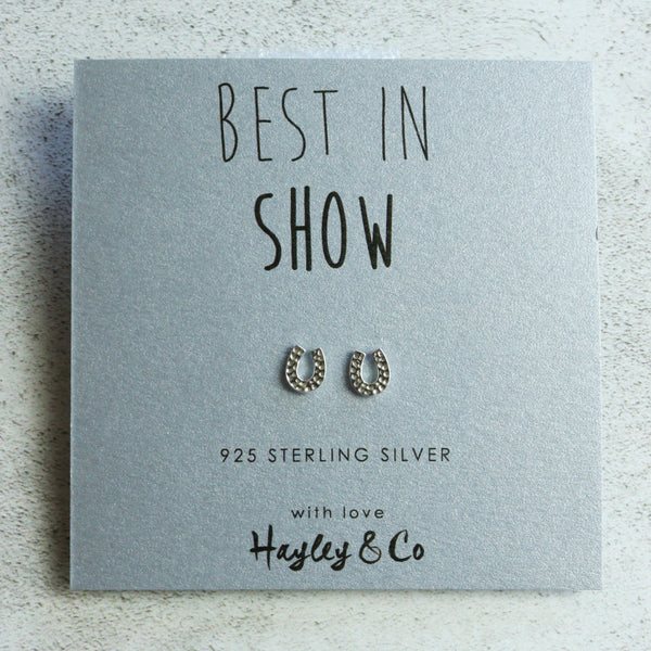 Horse Shoe Sterling Silver Earrings