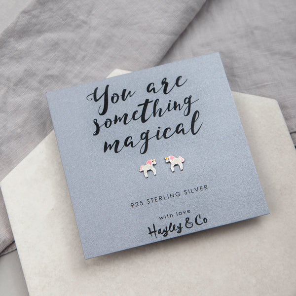 Magical Unicorn Sterling Silver Earrings
