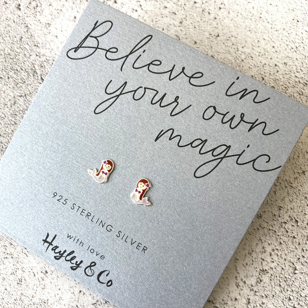 Mermaid Sterling Silver Earrings
