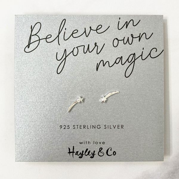 Shooting Star Sterling Silver Earrings
