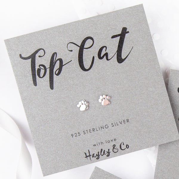 Top Cat Sterling Silver Earrings