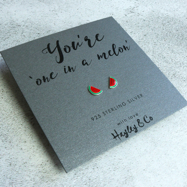 watermelon earrings