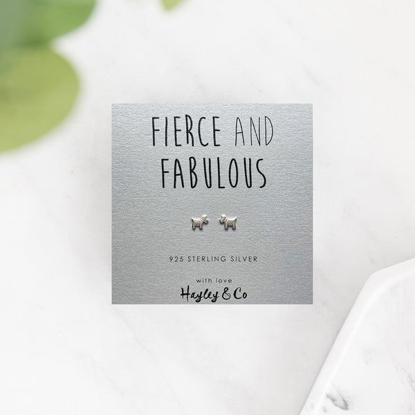 Westie Dog Sterling Silver Earrings