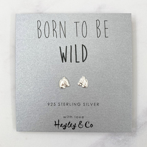 Wild Horse Sterling Silver Earrings