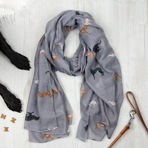Dog Print Scarves