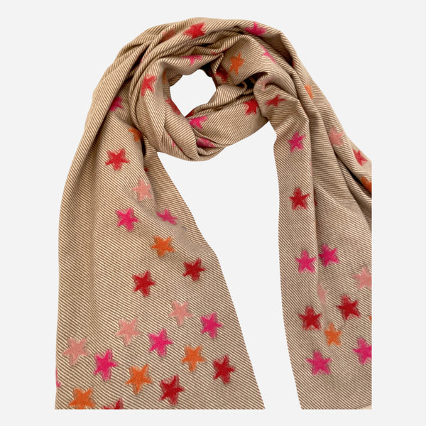 Herringbone Star Pattern Supersoft Winter Scarf