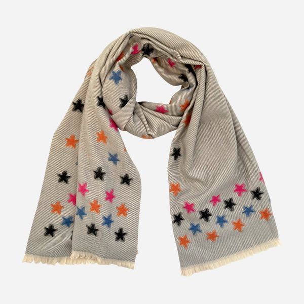 Herringbone Star Pattern Supersoft Winter Scarf