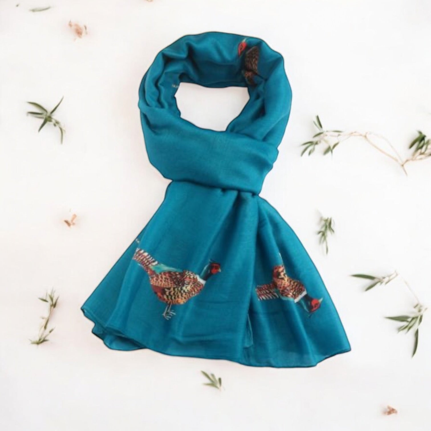 Pheasant Print Scarf