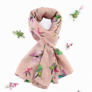 Hummingbird Print Scarf