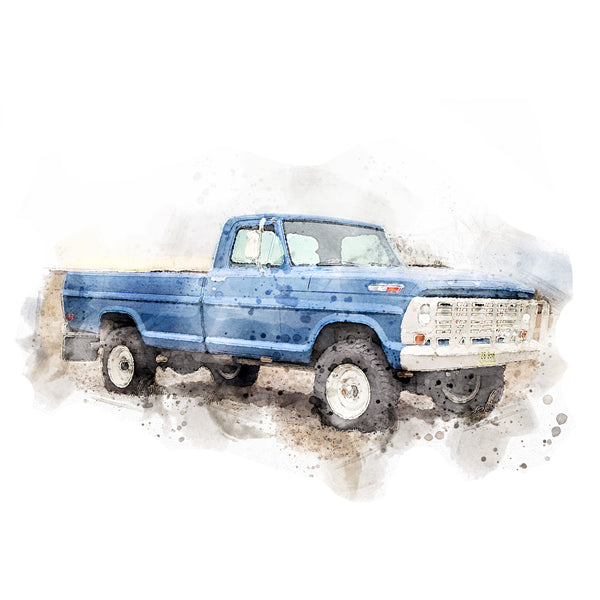 Pick Up Truck Personalised Portrait