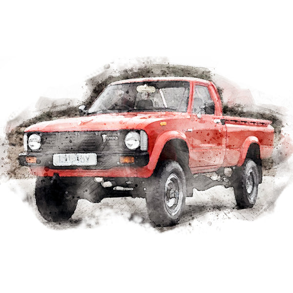 Pick Up Truck Personalised Portrait