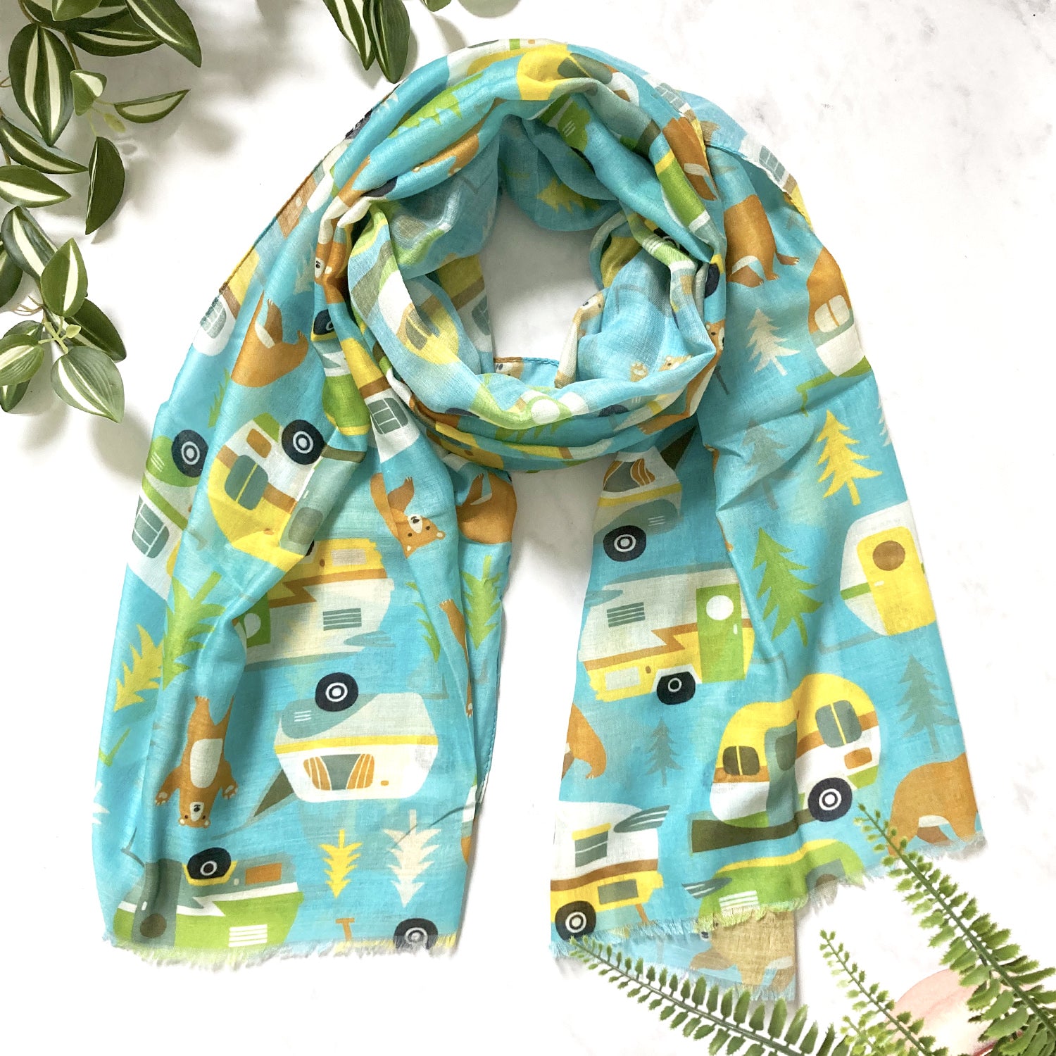 Caravan Print Scarf