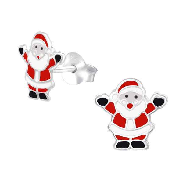 Santa Sterling Silver Earrings