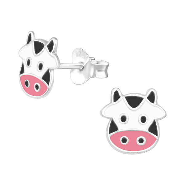 Cow Sterling Silver Earrings