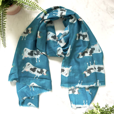 Cow Print Scarf