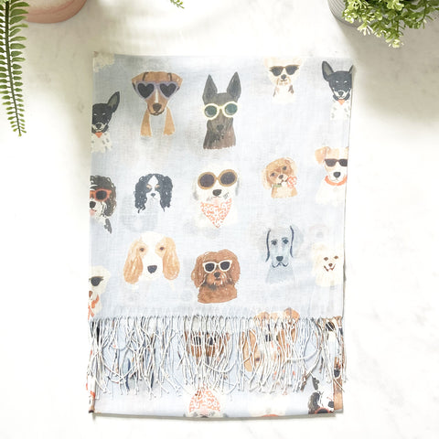 Dog Print Scarf