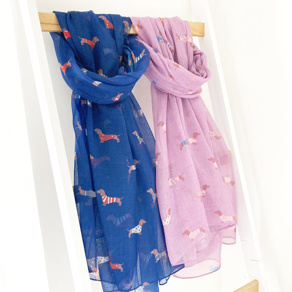 Sausage Dog Print Scarf