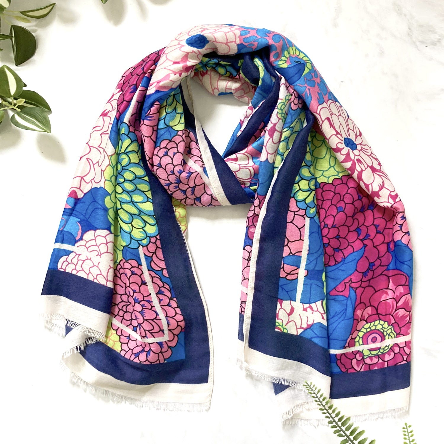 Dahlia Print Scarf