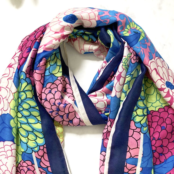 Dahlia Print Scarf