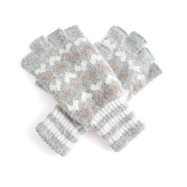 Fingerless Love Heart Gloves