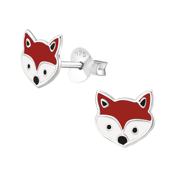 Fox Sterling Silver Earrings