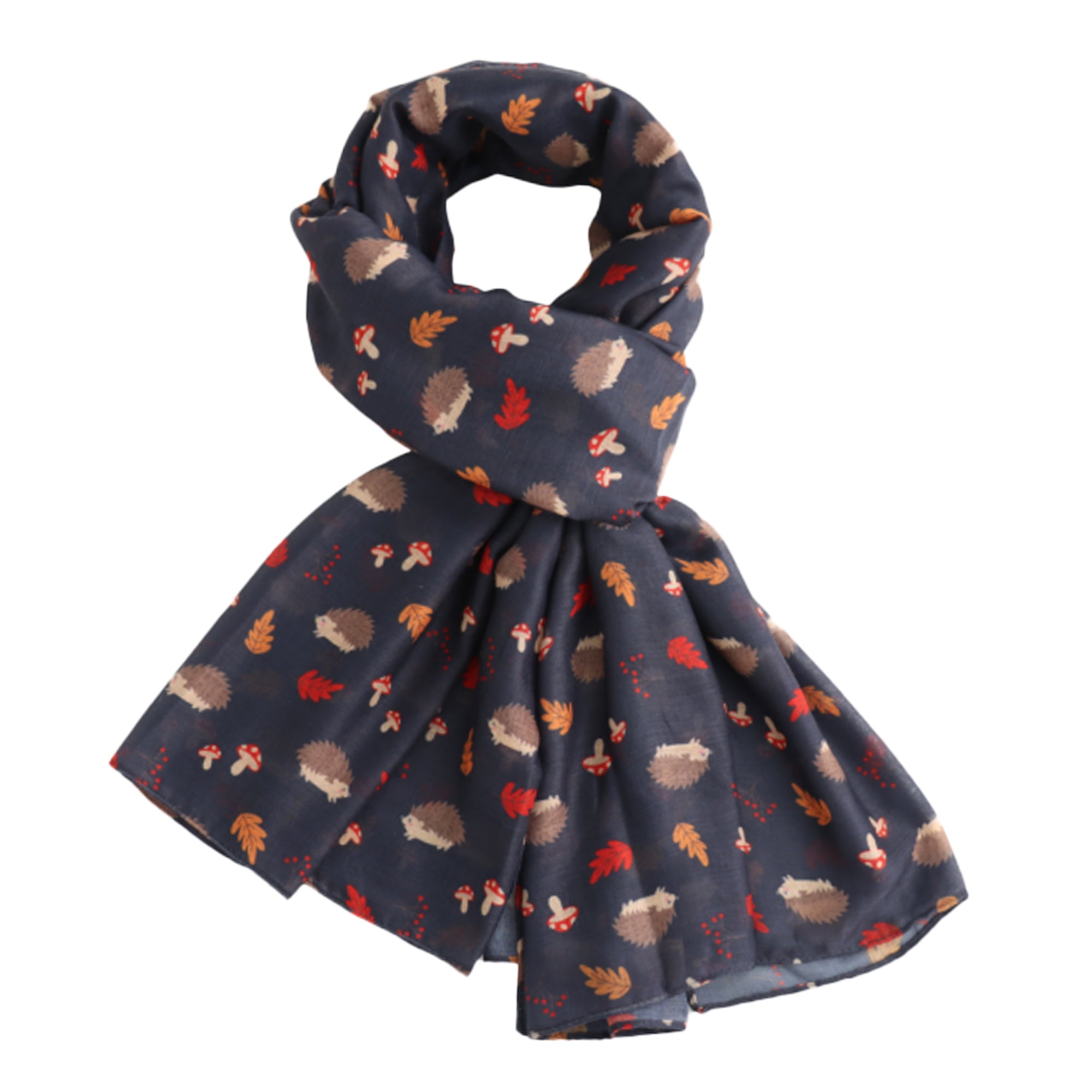Hedgehog Print Scarf