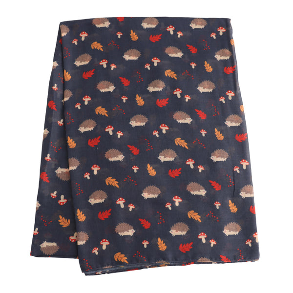 Hedgehog Print Scarf