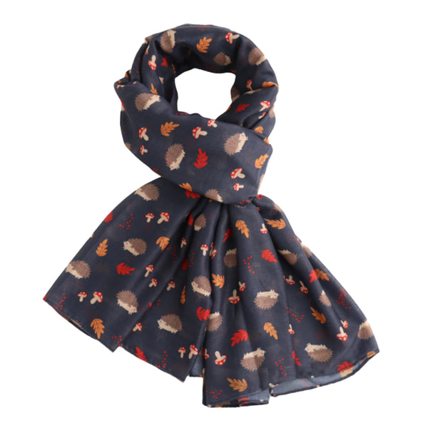 Hedgehog Print Scarf