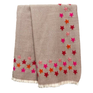 Herringbone Star Pattern Supersoft Winter Scarf