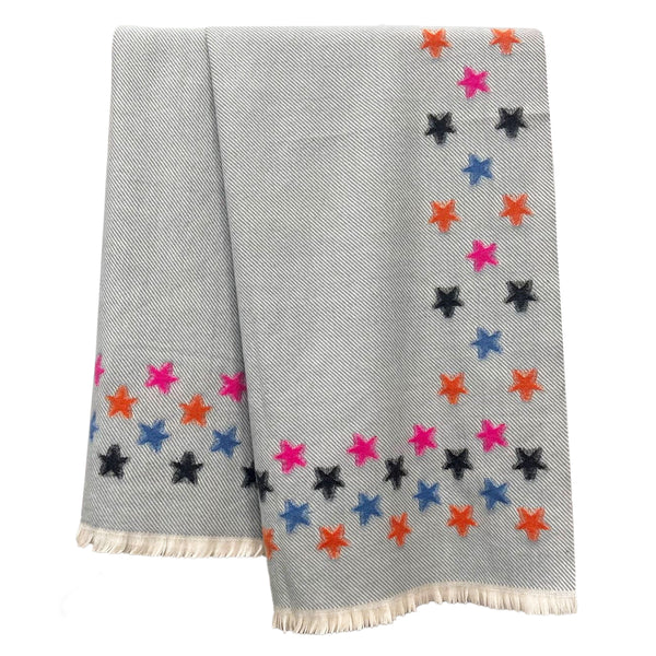 Herringbone Star Pattern Supersoft Winter Scarf