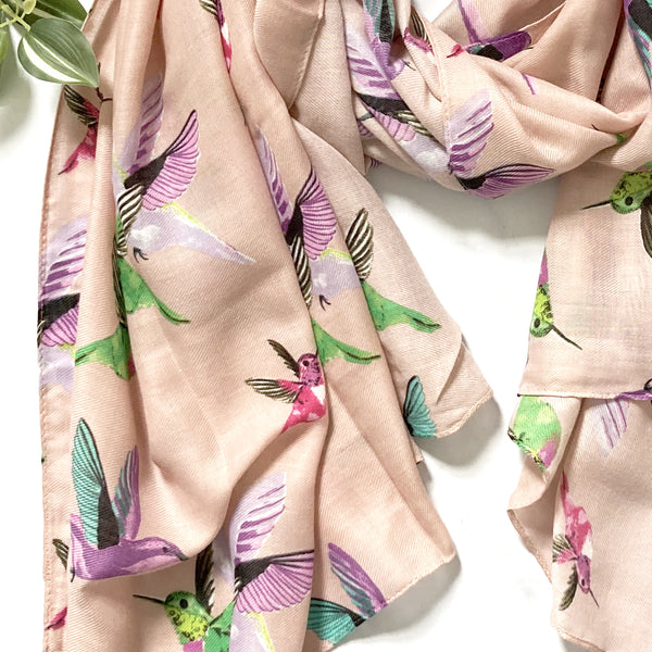 Hummingbird Print Scarf