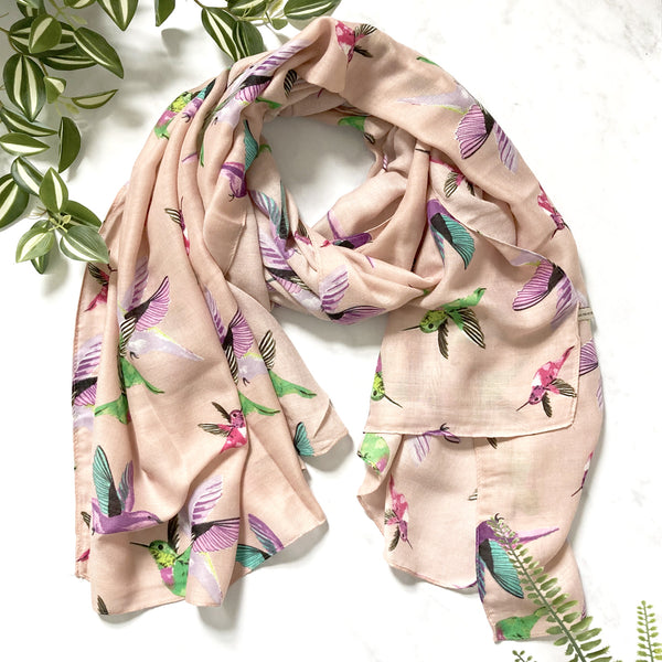 Hummingbird Print Scarf