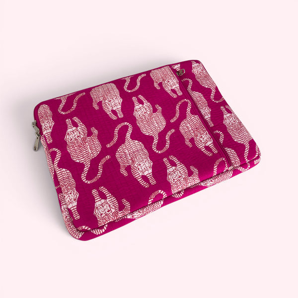 Laptop or iPad Case | Pink Tiger Print