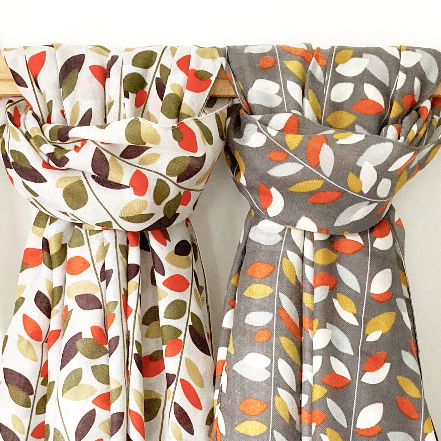 Leaf Print Scarf