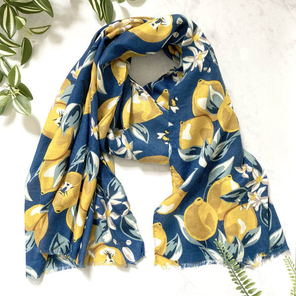 Lemon Print Scarf