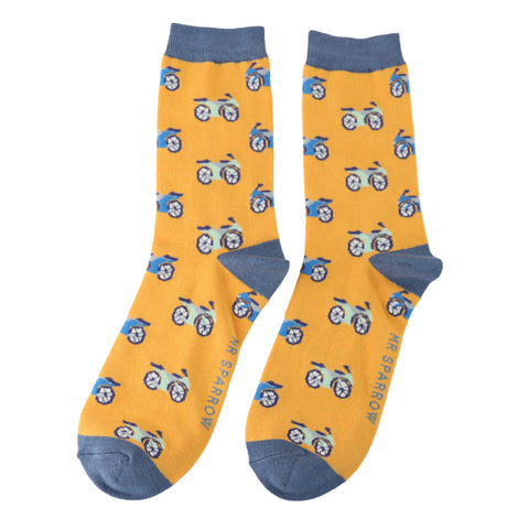 Motorbike Mens Bamboo Socks