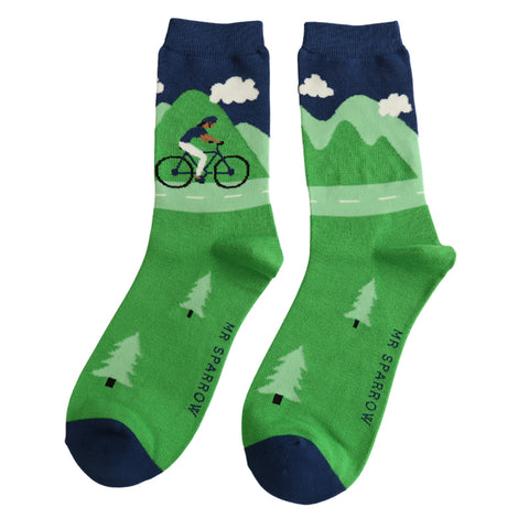 Mountain Bike Mens Bamboo Socks