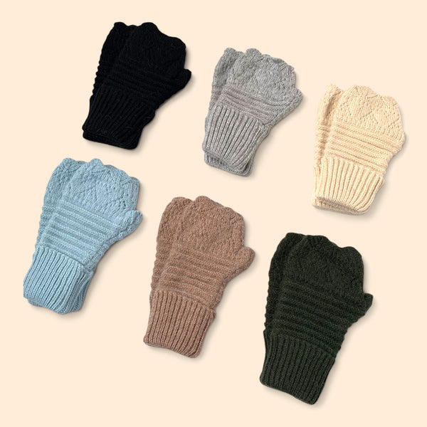 Wool Blend Fingerless Gloves