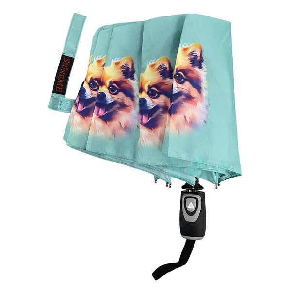 Pomeranian Dog Print Umbrella