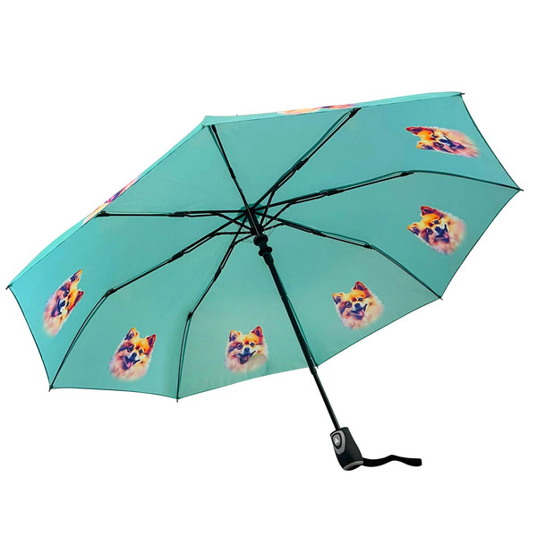 Pomeranian Dog Print Umbrella